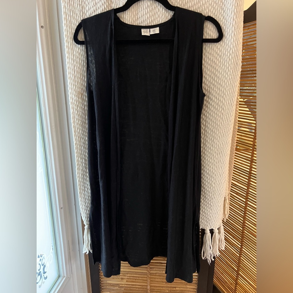 Artisan Black Linen tunic
